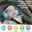 Protetores auriculares ajustáveis Nuby Soft Sounds para bebês, brancos