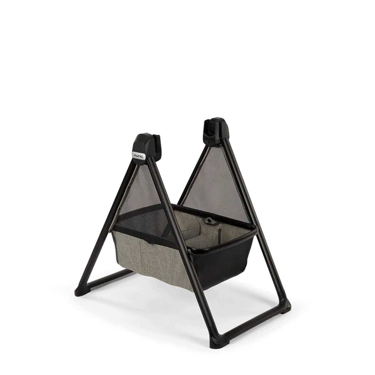 Nuna SWIV & TRIV Series Bassinet + Stand BWM Collection - Graphene