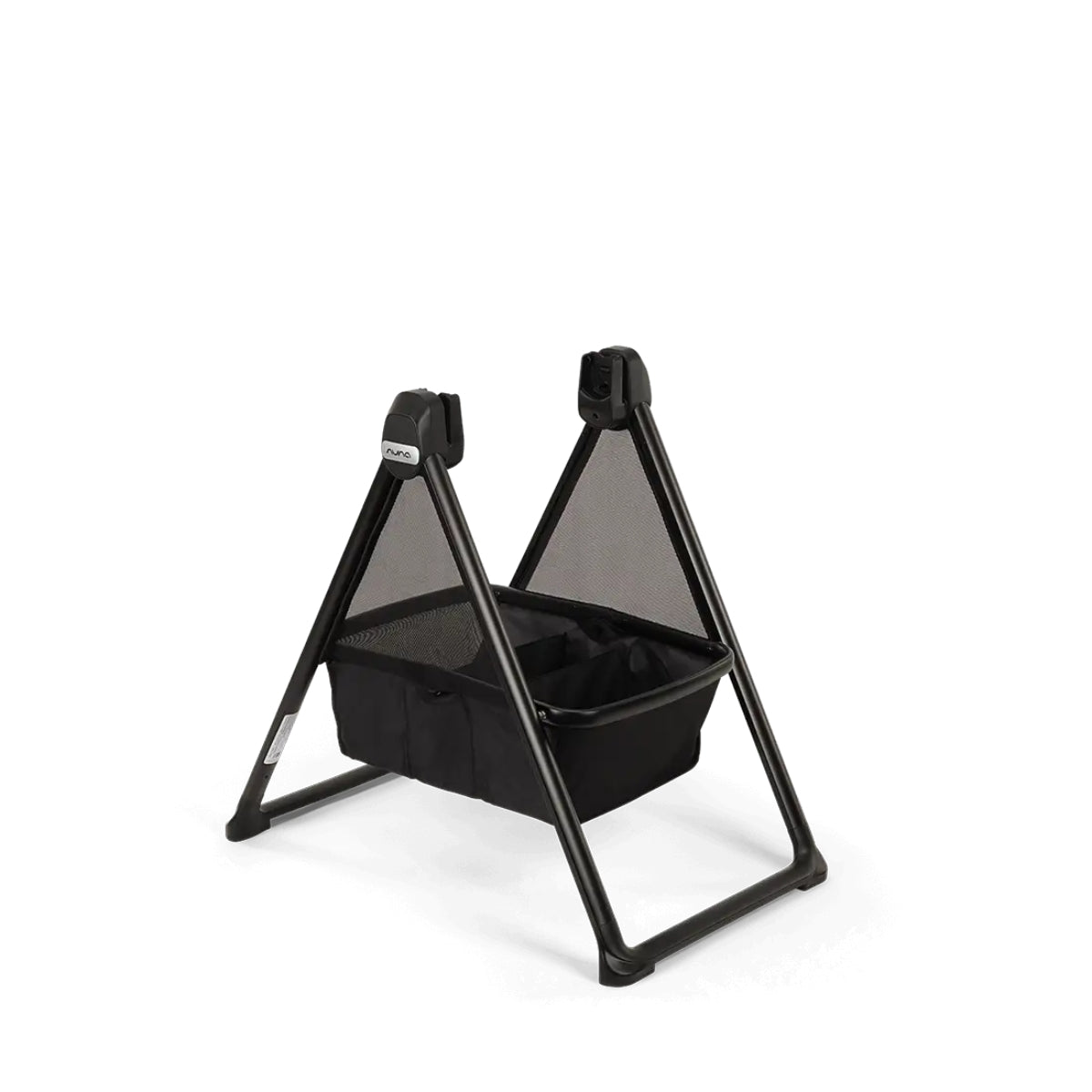 Nuna SWIV & TRIV Series Bassinet + Stand Caviar/Chocolate