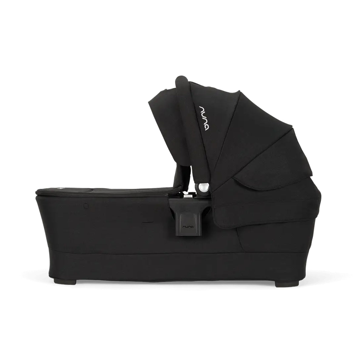 Nuna SWIV & TRIV Series Bassinet + Stand Caviar/Chocolate