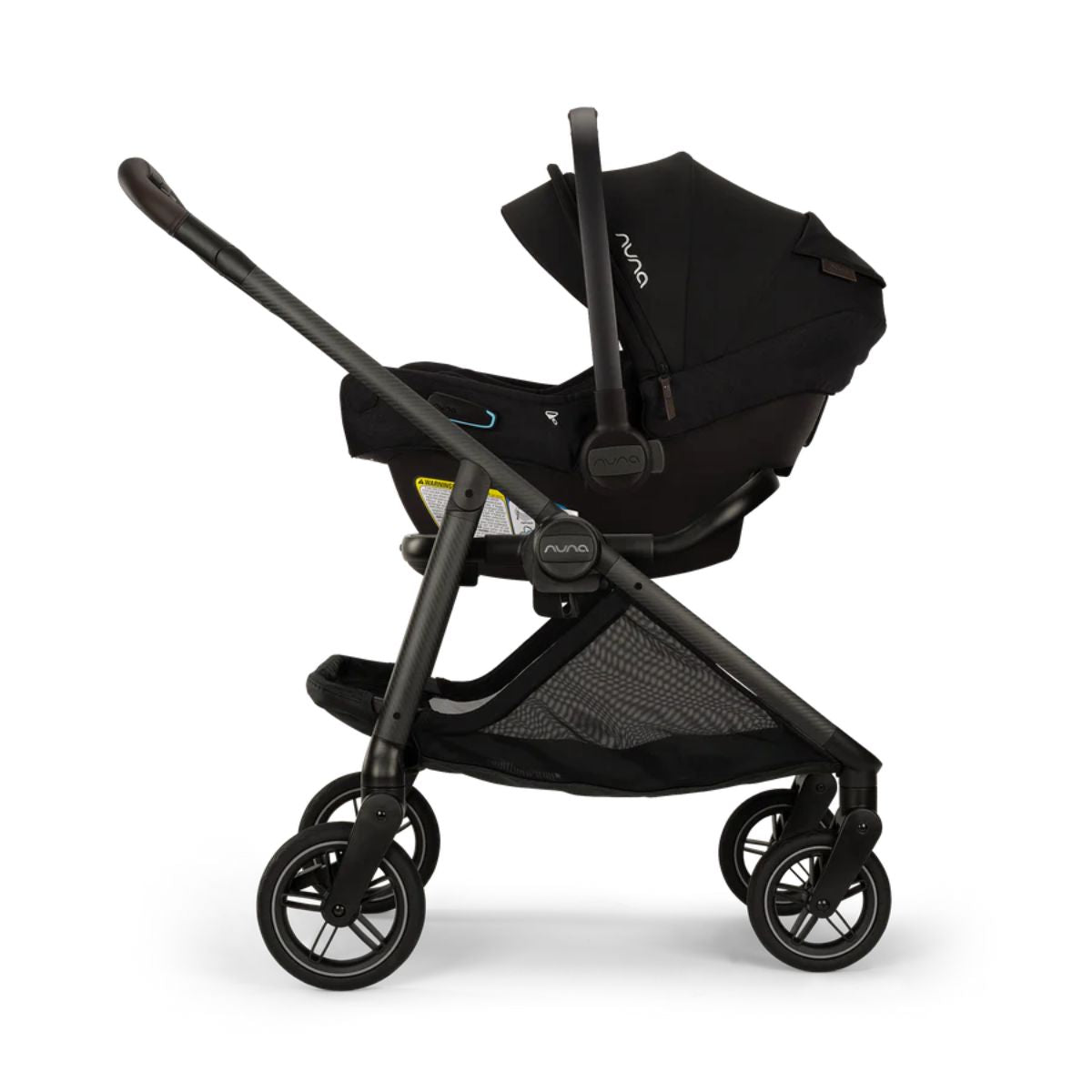 Carrinho De Bebê Travel Sistem Nuna Triv Next + Pipa Urbn Caviar e Chocolate