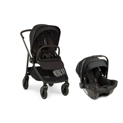 Carrinho De Bebê Travel Sistem Nuna Triv Next + Pipa Urbn Caviar e Chocolate