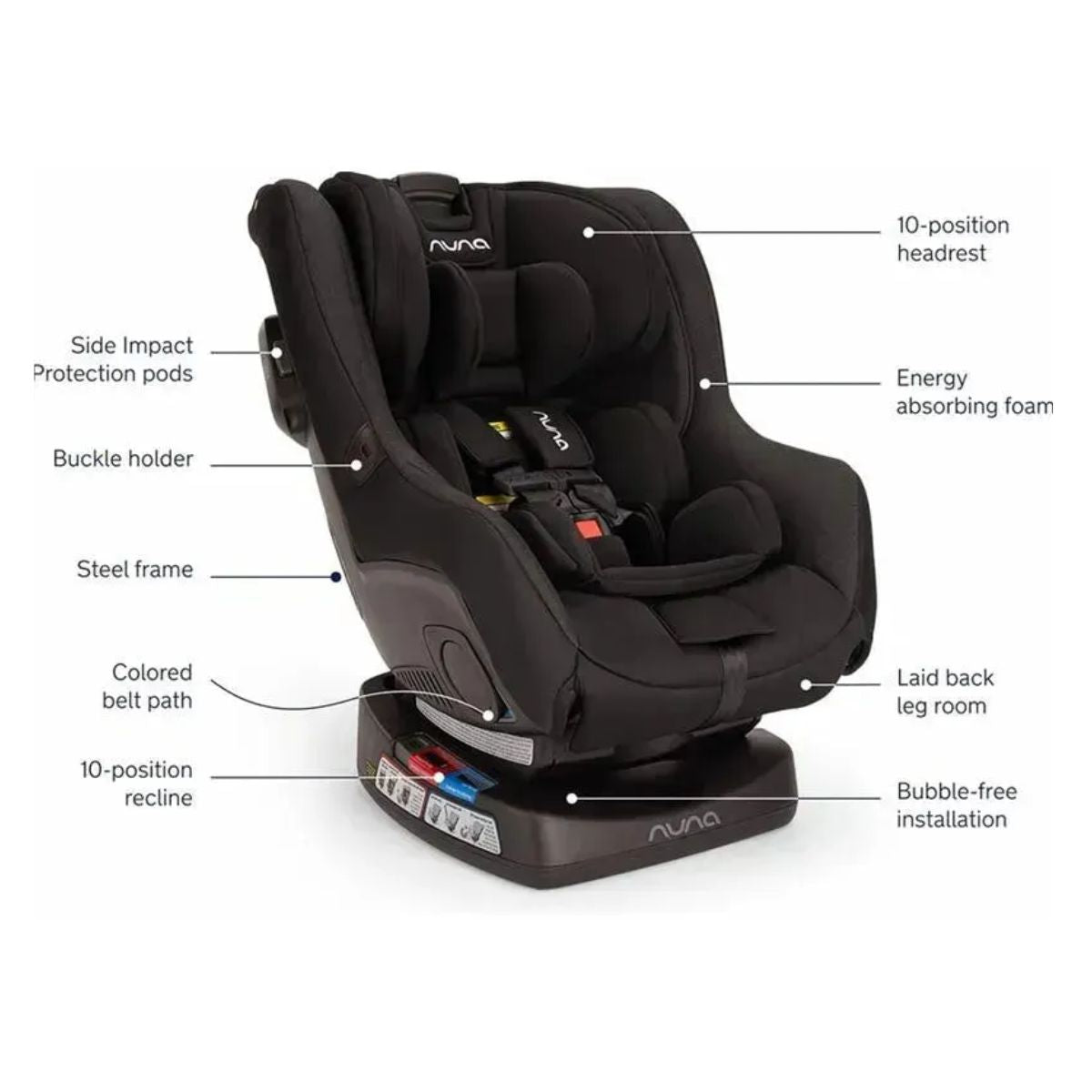 Cadeirinha de Bebê Para Carro Nuna Rava Caviar on Luna Baby Store Miami