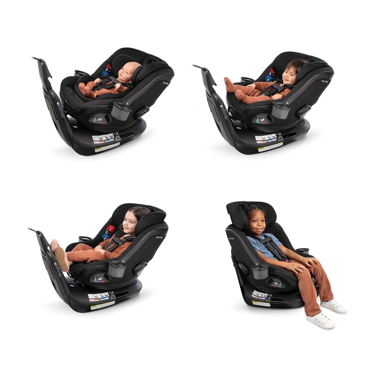 Nuna Revv Maxx Convertible Car Seat - Caviar on Luna Baby Store Miami
