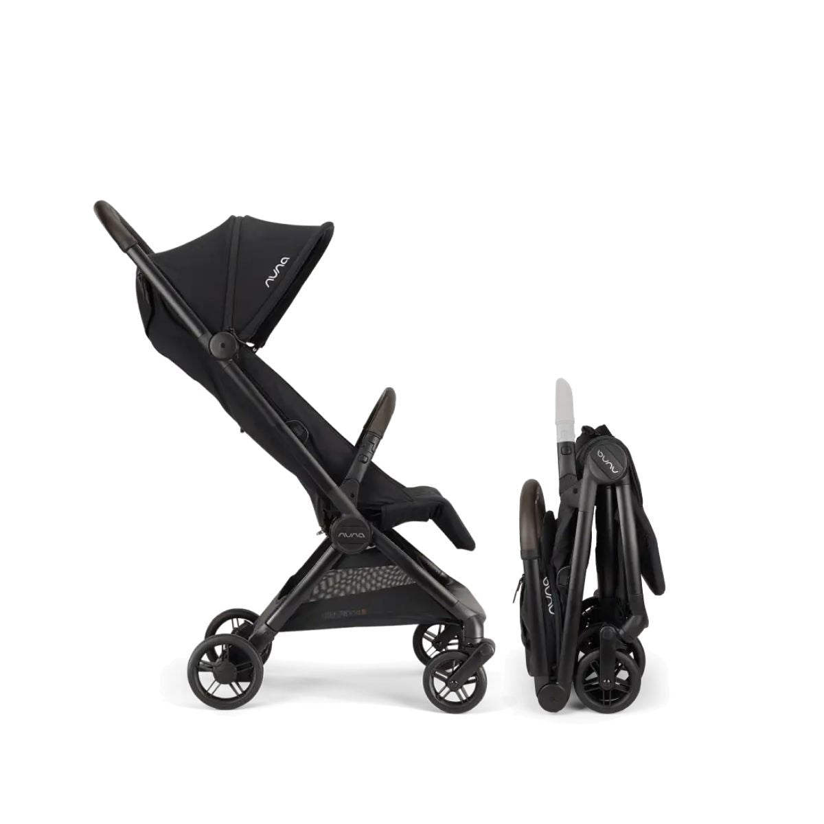 Nuna VIAA cabn Lightweight Travel Stroller -  Caviar