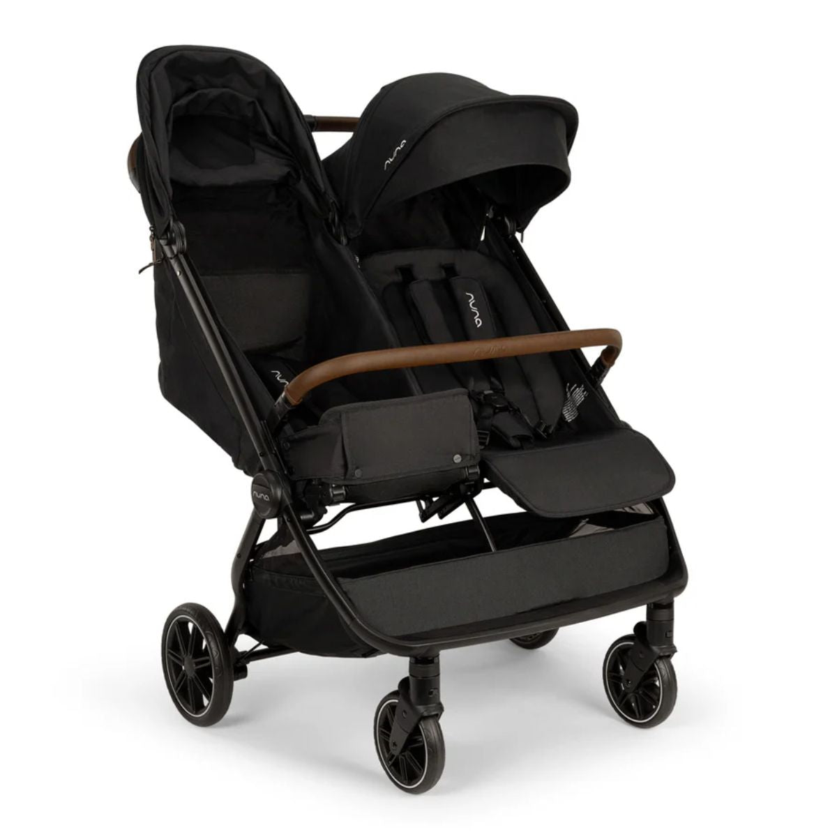 Carrinho de Bebê Duplo Nuna Trvl Caviar  on Luna Baby Store Miami