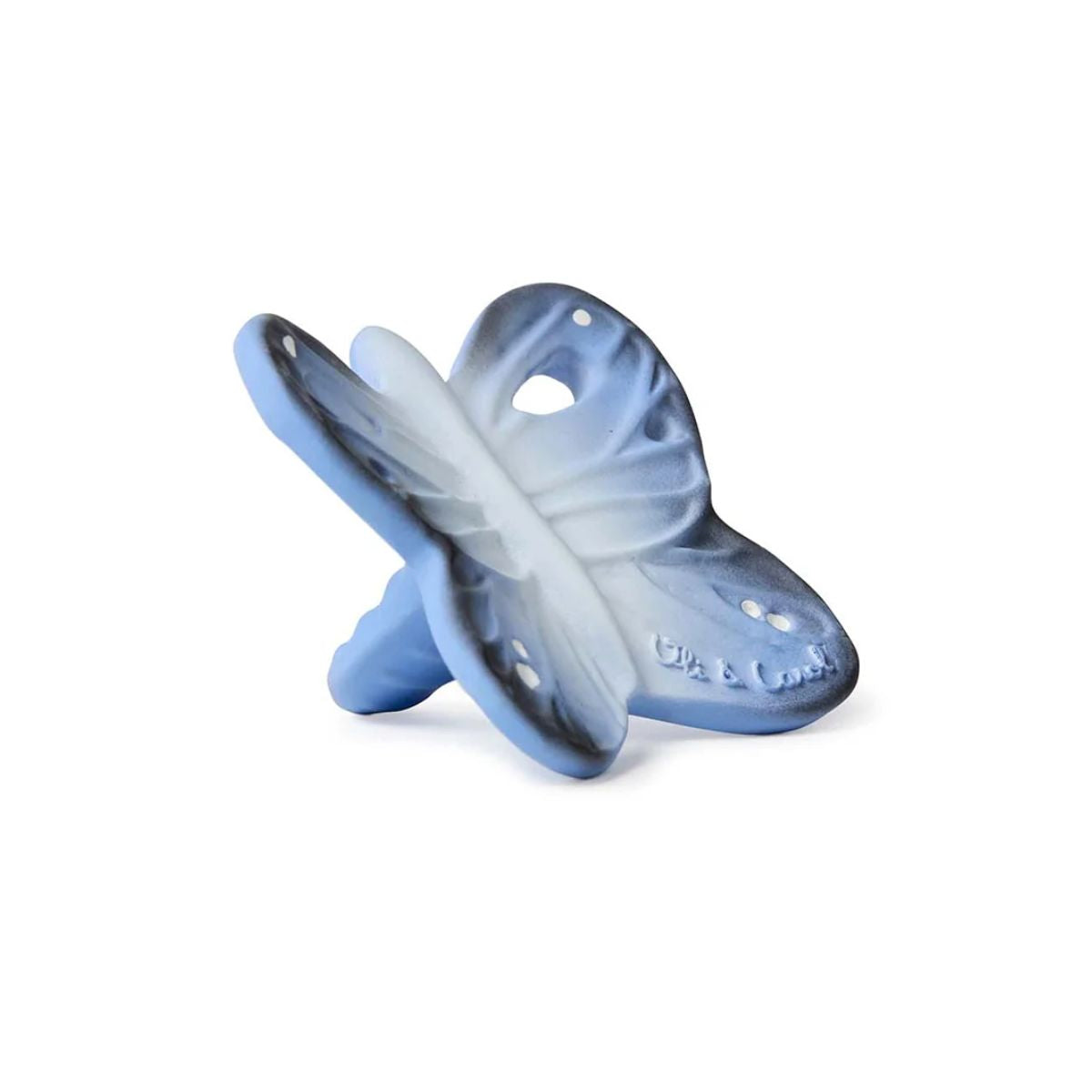 Olí & Carol Mini Teether - Blue The Butterfly on Luna Baby Store Miami