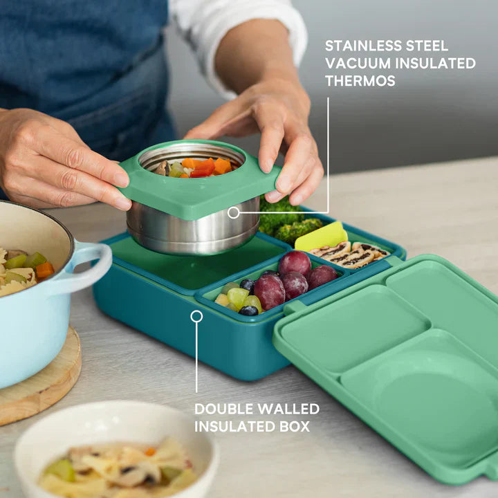 OmieLife OmieBox Insulated Hot & Cold Bento Box - Meadow - Luna Baby Store Miami