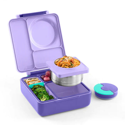 OmieLife OmieBox Insulated Hot & Cold Bento Box - Purple Plum - Luna Baby Store Miami