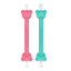 Limpador De Nariz e Ouvido com Estojo Oogiebear 2 Unidades Raspberry & Seafoam on Luna Baby Store Miami