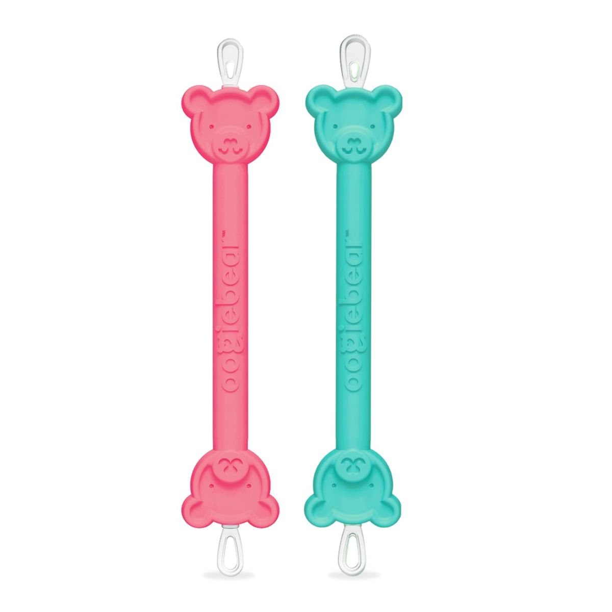 Limpador De Nariz e Ouvido com Estojo Oogiebear 2 Unidades Raspberry & Seafoam on Luna Baby Store Miami