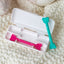 Limpador De Nariz e Ouvido com Estojo Oogiebear 2 Unidades Raspberry & Seafoam on Luna Baby Store Miami