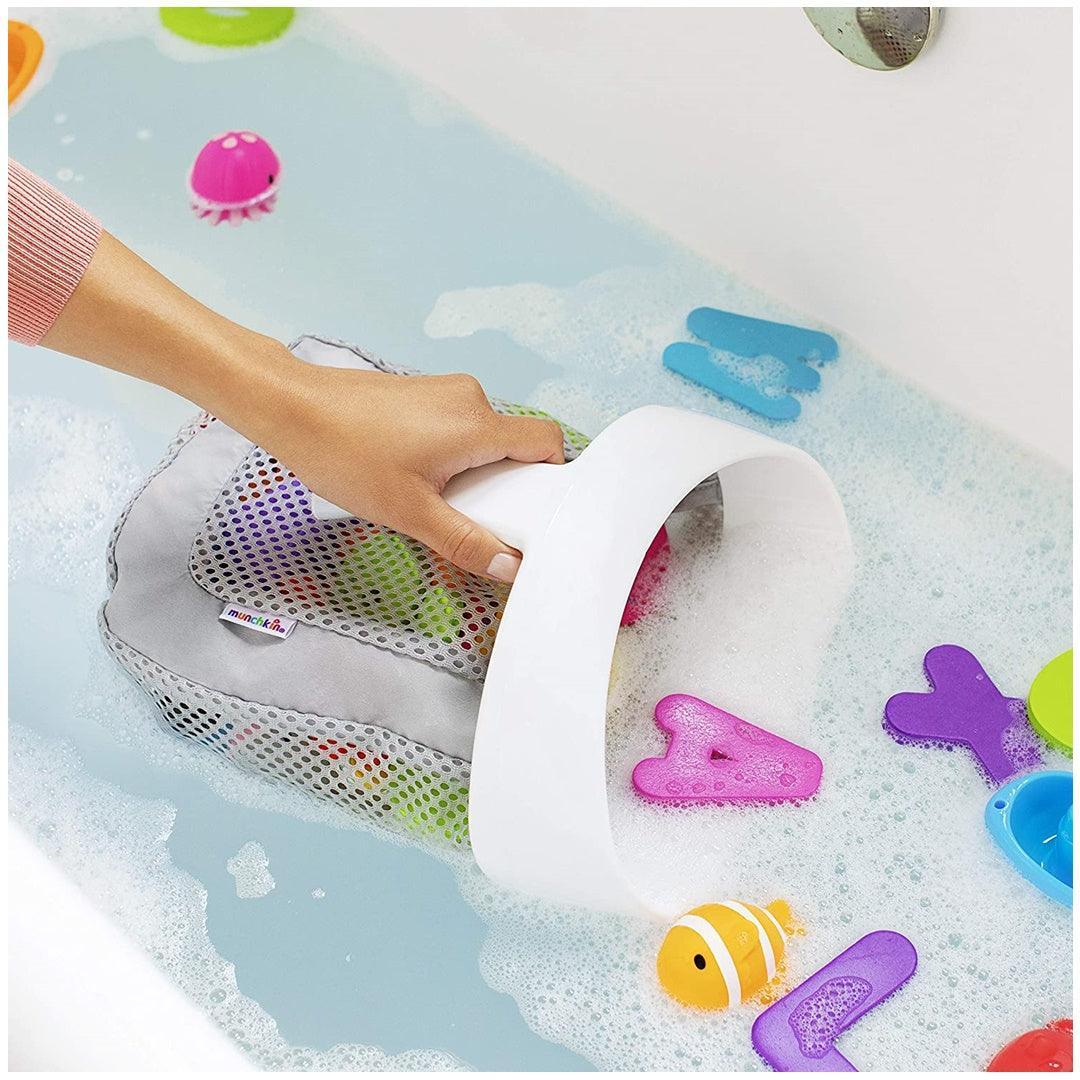 Organizador Infantil De Brinquedos De Banho Munchkin Scoop Cinza on Luna Baby Store Miami