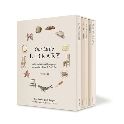 Kit de Livros para Bebê Primeiras Palavras Our Little Library Volume 2 - 5 Unidades

