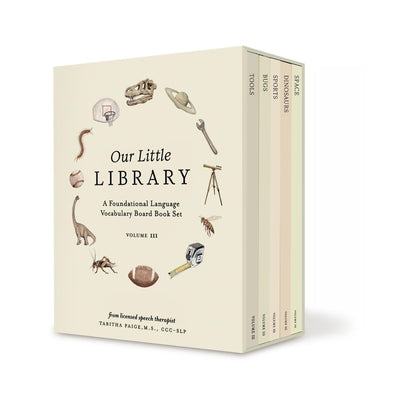 Kit de Livros para Bebê Primeiras Palavras Our Little Library Volume 3 - 5 Unidades

