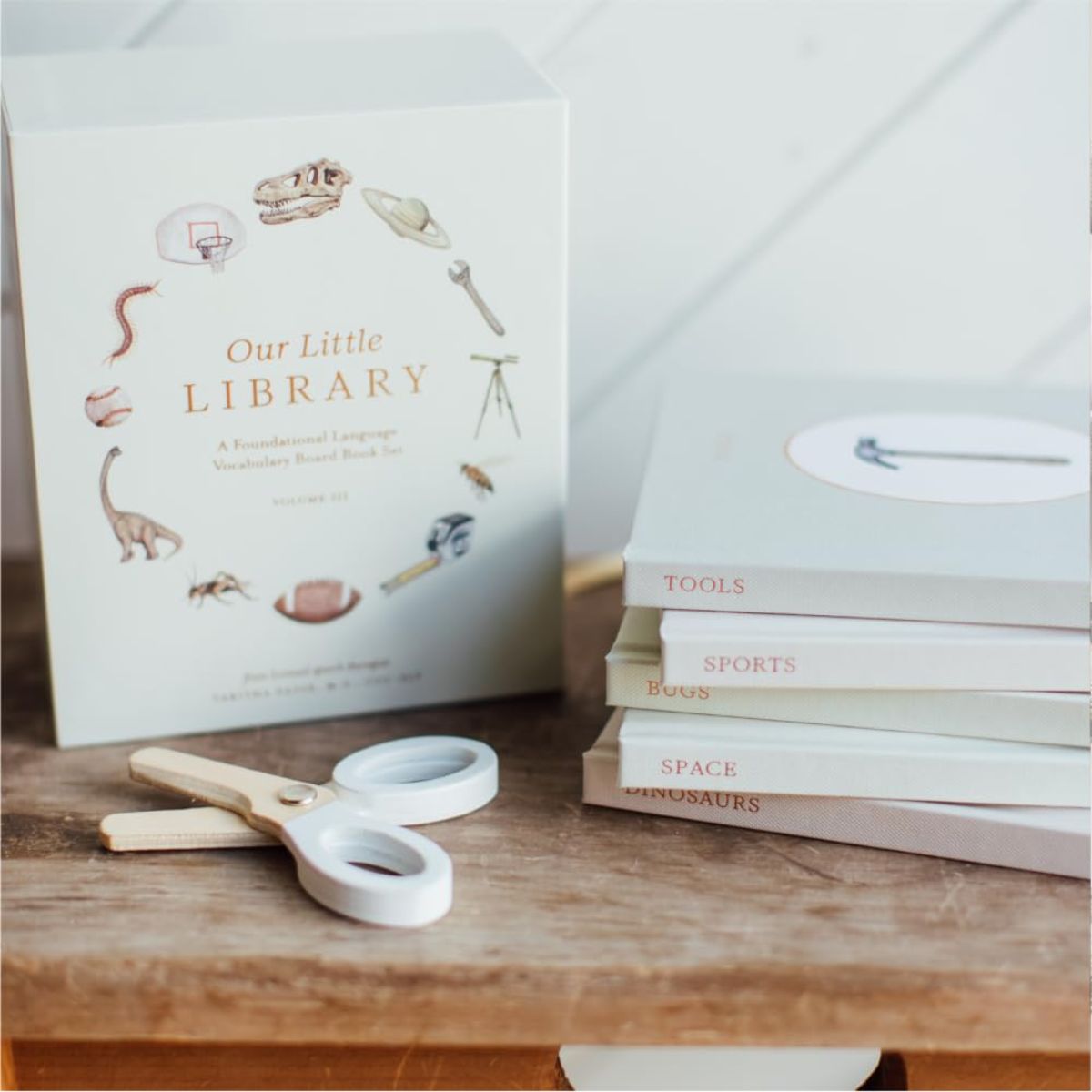Kit de Livros para Bebê Primeiras Palavras Our Little Library Volume 3 - 5 Unidades

