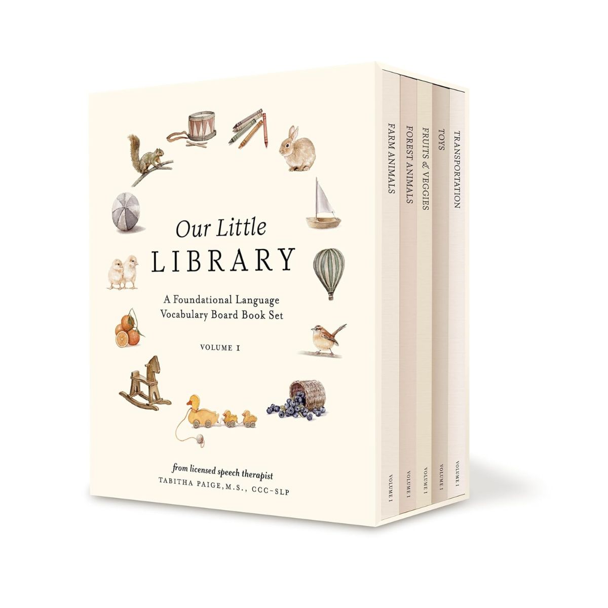 Kit de Livros para Bebê Primeiras Palavras Our Little Library Volume 1 - 5 Unidades

 on Luna Baby Store Miami