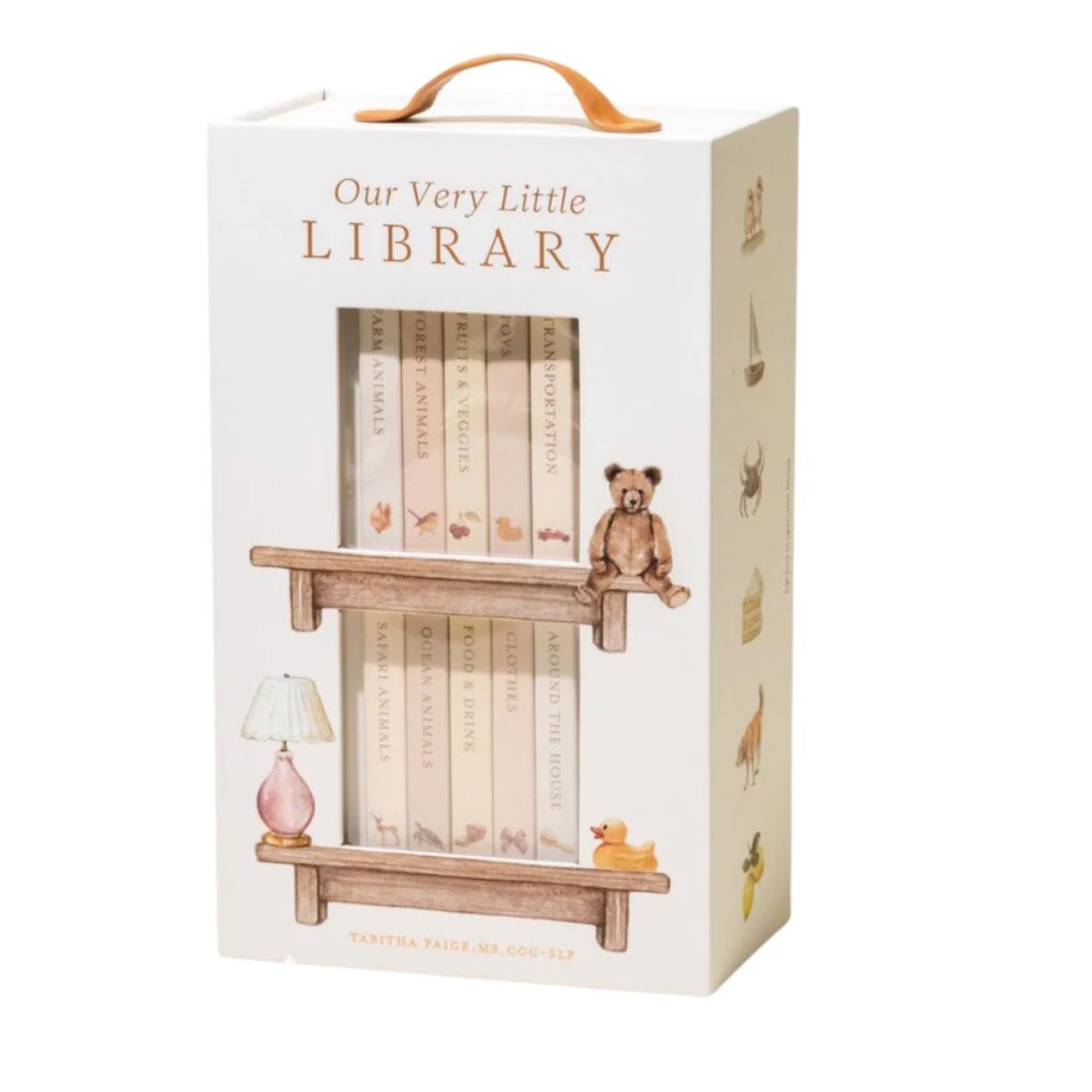 Kit de Mini Livros para Bebê Primeiras Palavras Our Little Very Library - 10 Unidades