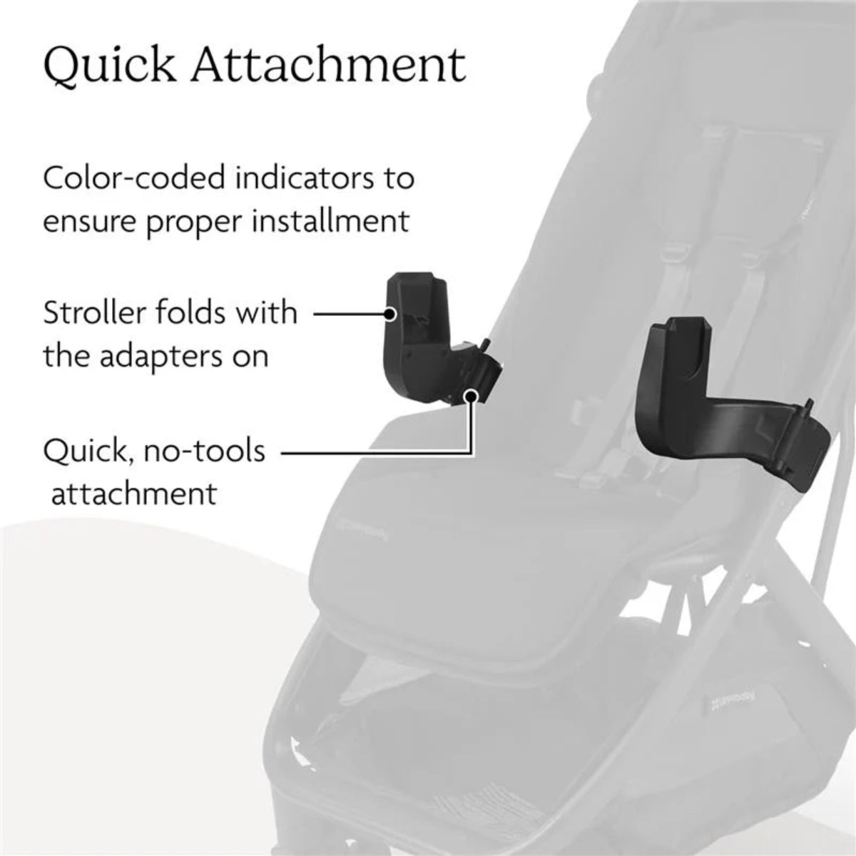 Uppababy - Adapters For Minu V3 - (Compatible with all Mesa and Aria car seats)