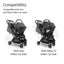 Uppababy - Adapters For Minu V3 - (Compatible with all Mesa and Aria car seats)