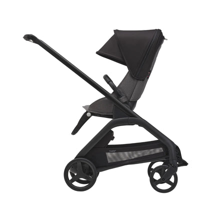 Bugaboo Dragonfly Berço e Assento Para Carrinho - Black/Grey Melange/Canopy Black
