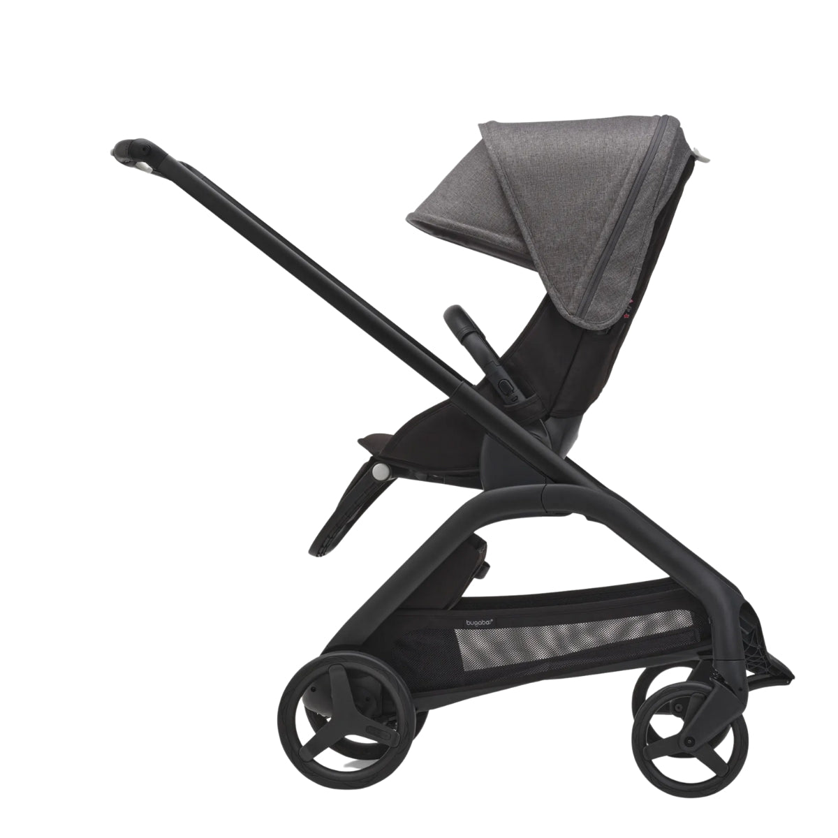 Bugaboo Dragonfly Berço e Assento Para Carrinho - Black/Black/Canopy Grey Melange