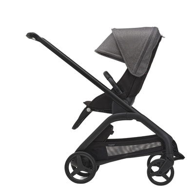 Bugaboo Dragonfly Berço e Assento Para Carrinho - Black/Black/Canopy Grey Melange