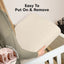 Keababies 2 Pack Organic Cotton Fitted Crib Sheet - Cameo
