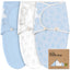 KeaBabies 3pk Soothe Baby Swaddles 0-3 Months, Sleep Sack for Newborns ABC Land Cloud
