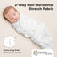 KeaBabies 3pk Soothe Baby Swaddles 0-3 Months, Sleep Sack for Newborns ABC Land Cloud