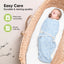 KeaBabies 3pk Soothe Baby Swaddles 0-3 Months, Sleep Sack for Newborns ABC Land Cloud