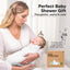 KeaBabies 3pk Soothe Baby Swaddles 0-3 Months, Sleep Sack for Newborns Bunnies