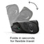 Cybex Solution G2 Folding Travel High-Back Booster - Moon Black