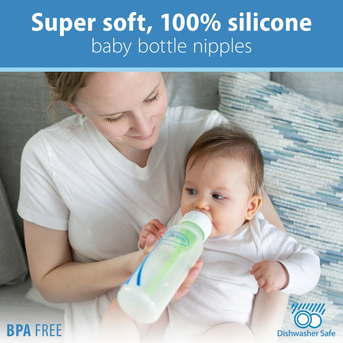 Dr. Brown's Y-Cut Silicone Narrow Nipple - 2 Pack