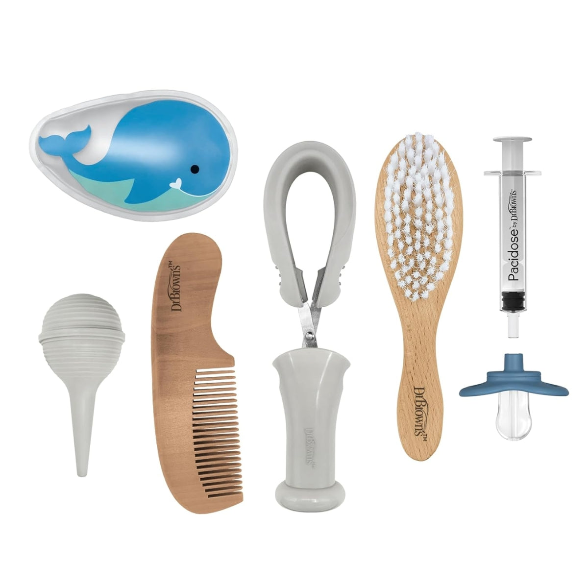 Dr. Brown's - Kit de cuidados essenciais para bebês e crianças saudáveis, kit com 8 peças
