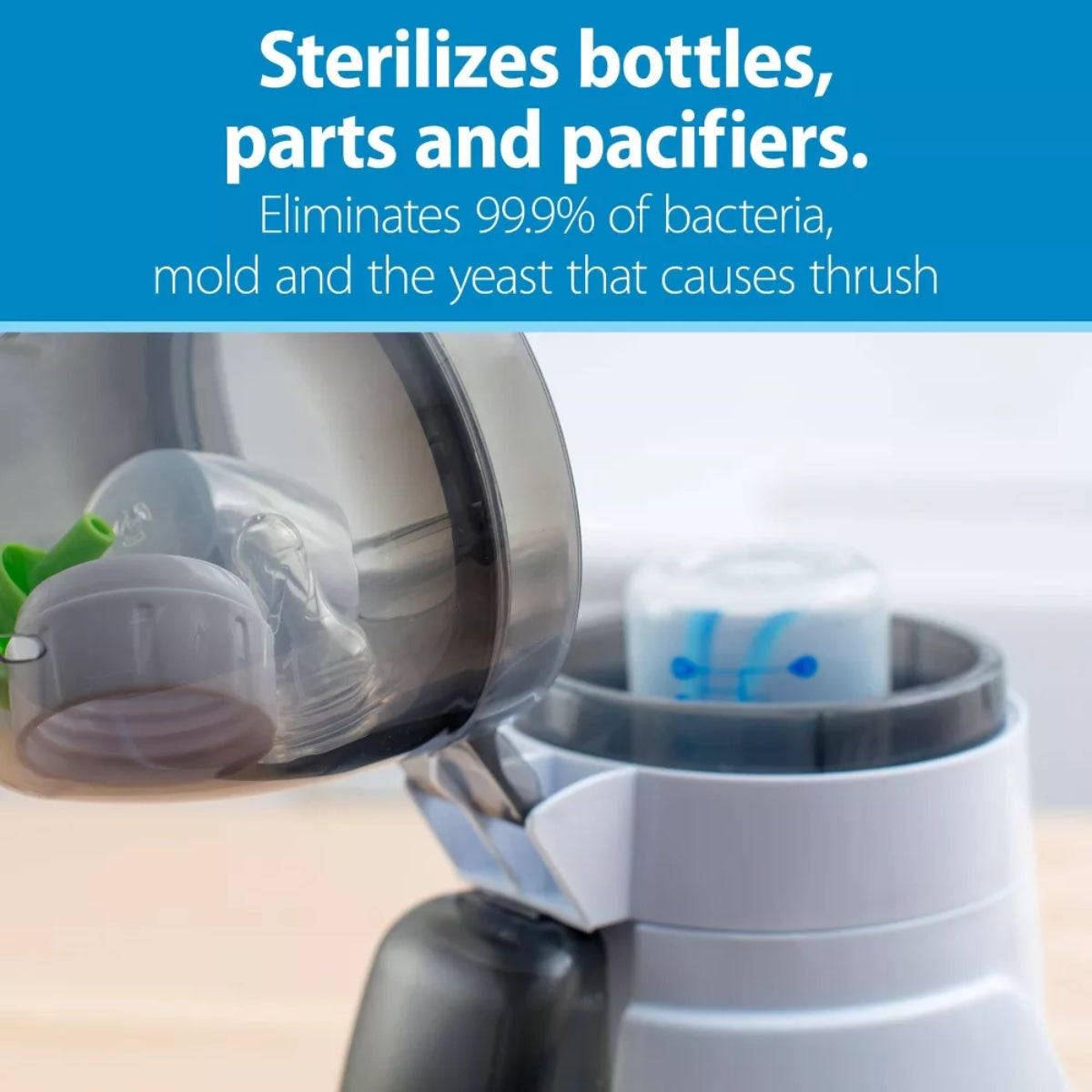 Aquecedor e esterilizador de mamadeiras Dr. Brown's Deluxe - Branco