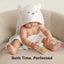 Toalha com capuz Cuddle Baby Keababies - Cordeiro