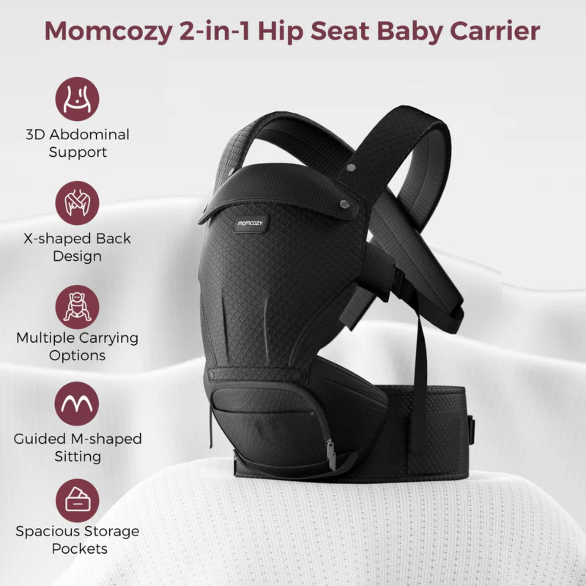 Momcozy Move2Fit Transportador de Assento de Quadril