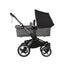 Carrinho de bebê duplo Bugaboo Donkey 5 - Midnight Black Canopy/Grey Melange /Graphite Chassis