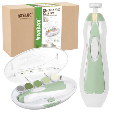 Lixa De Unha Elétrica Para Bebês Haakaa Verde