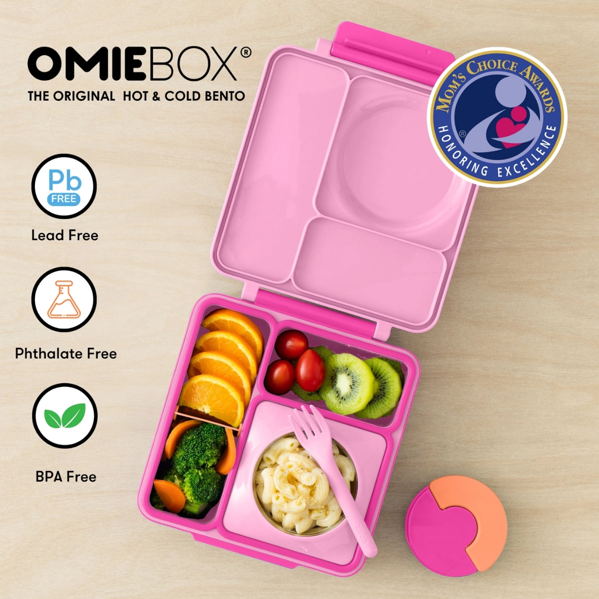 Lancheira Térmica Infantil Omiebox - Pixie Pink