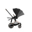 Carrinho de Bebê Cybex E-Priam 2 - Estrutura em Rose Gold/Brown e Assento Sepia Black 