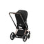 Carrinho de Bebê Cybex E-Priam 2 - Estrutura em Rose Gold/Brown e Assento Sepia Black 