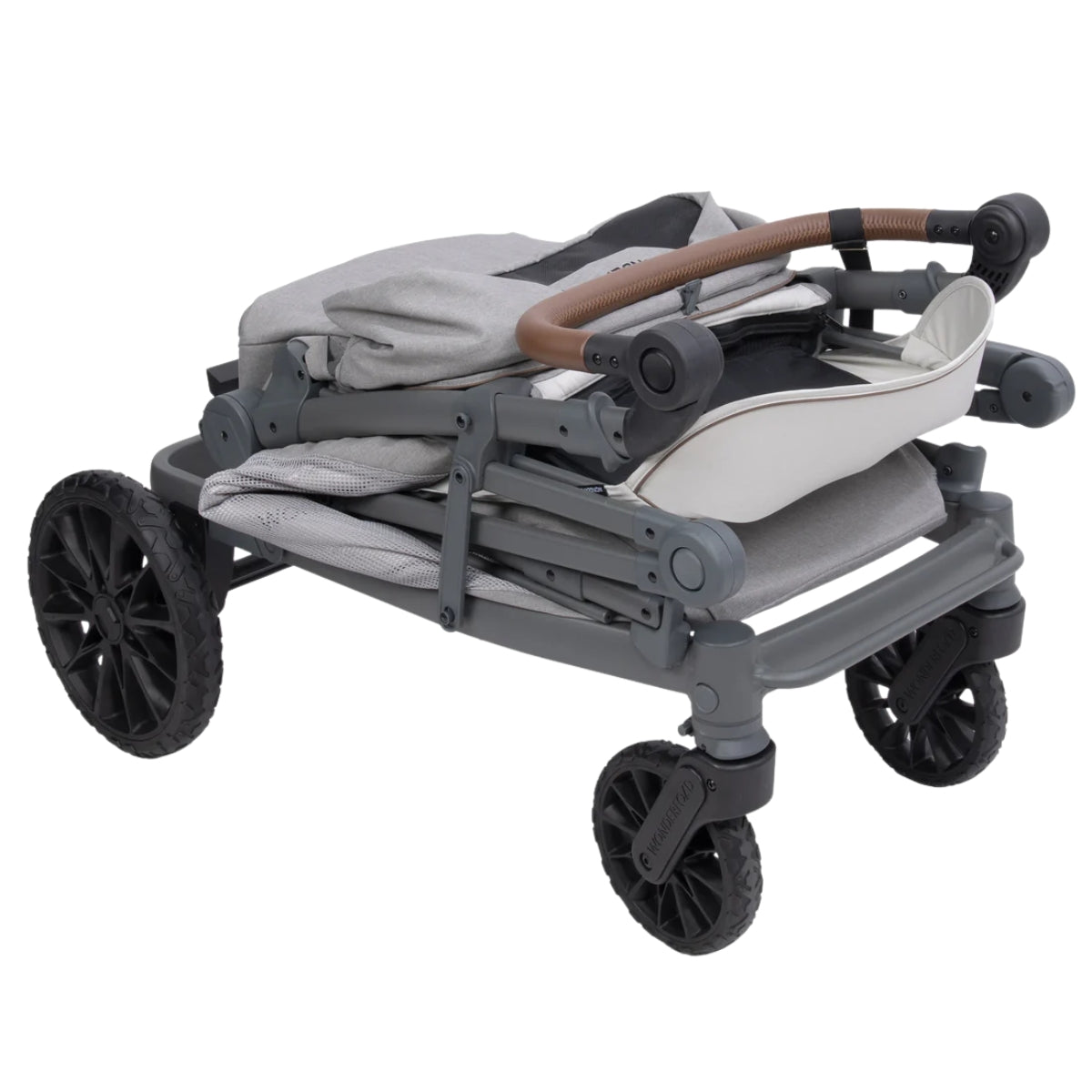 Carrinho de bebê WonderFold L2 Double (2 lugares) - Cinza