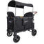 Carrinho de bebê WonderFold W4 Luxe Pro (4 lugares) - Jet Black