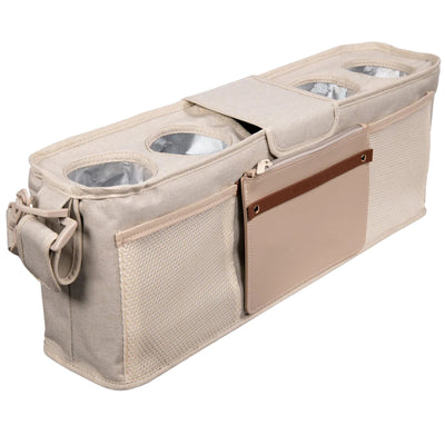 Console grande para pais Wonderfold com porta-copos isolados - Beige