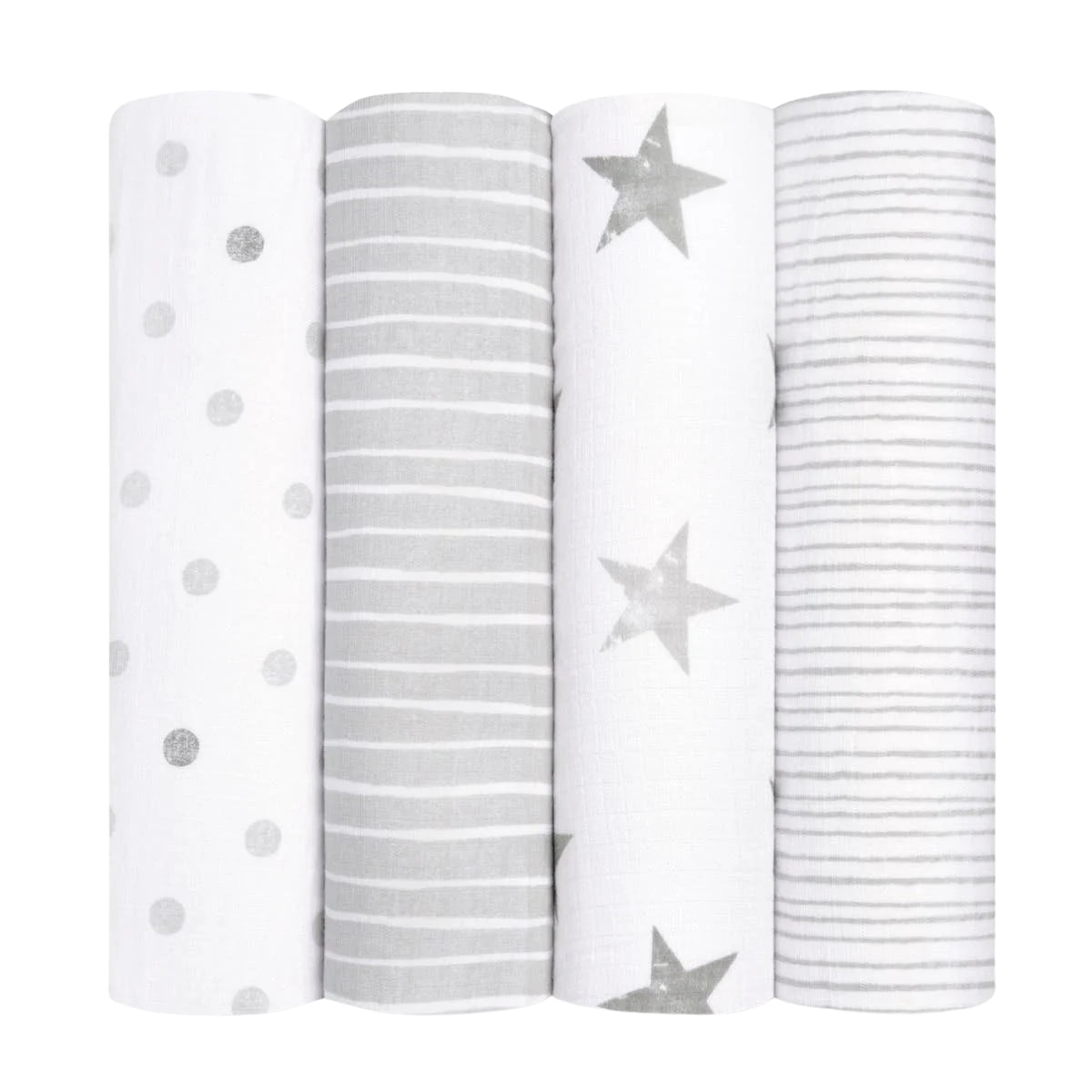 Aden + Anais - 4Pk Muslin Swaddles, Dusty on Luna Baby Store Miami