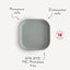 Kit de Pratos Infantil Mushie Blush