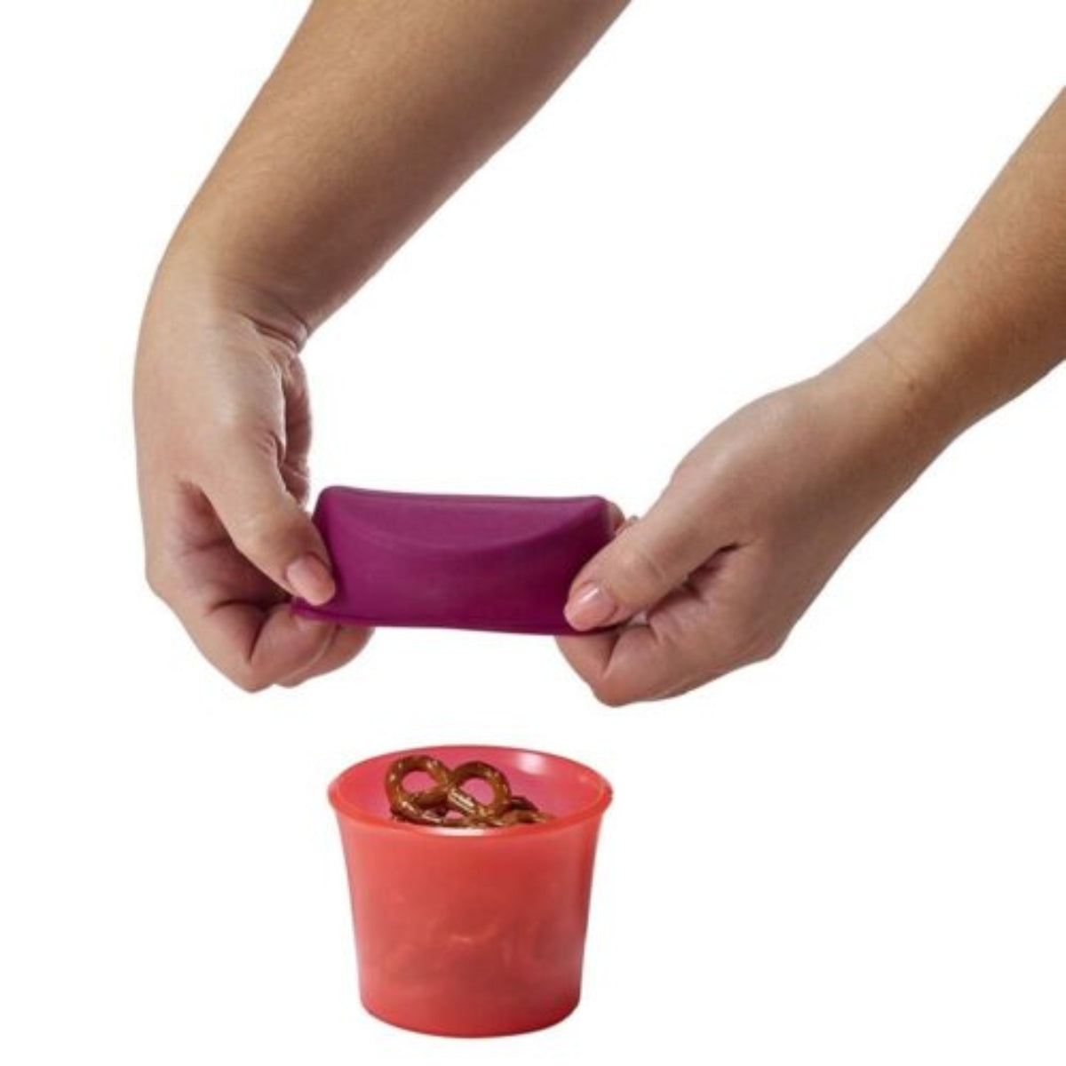 Boon Snug Silicone Snack Pink Multi