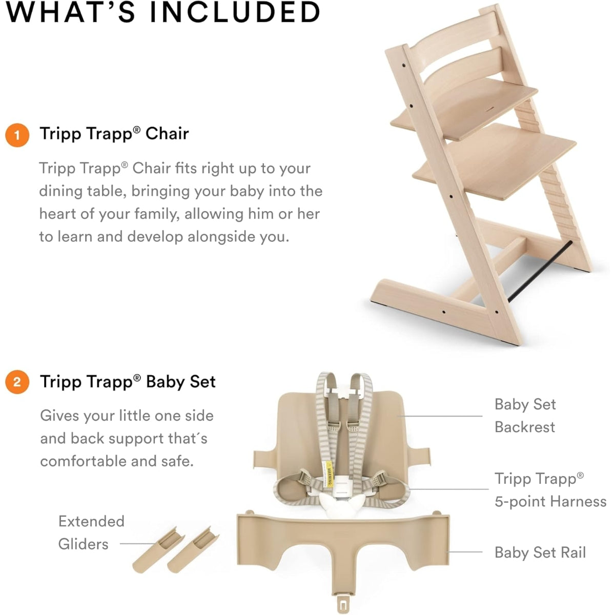 Cadeira alta Stokke Tripp Trapp - Amarelo Girassol